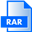 RAR File Extension Icon 32x32 png